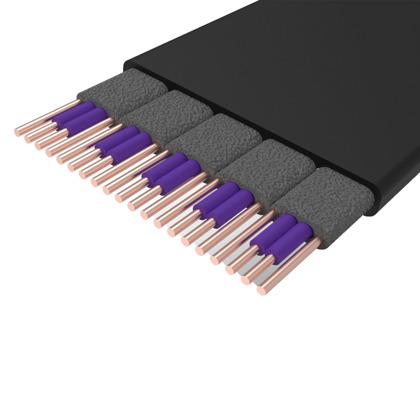 Cooler Master Riser Cable - PCIe 4.0 x16 - 200mm - Black/Purple