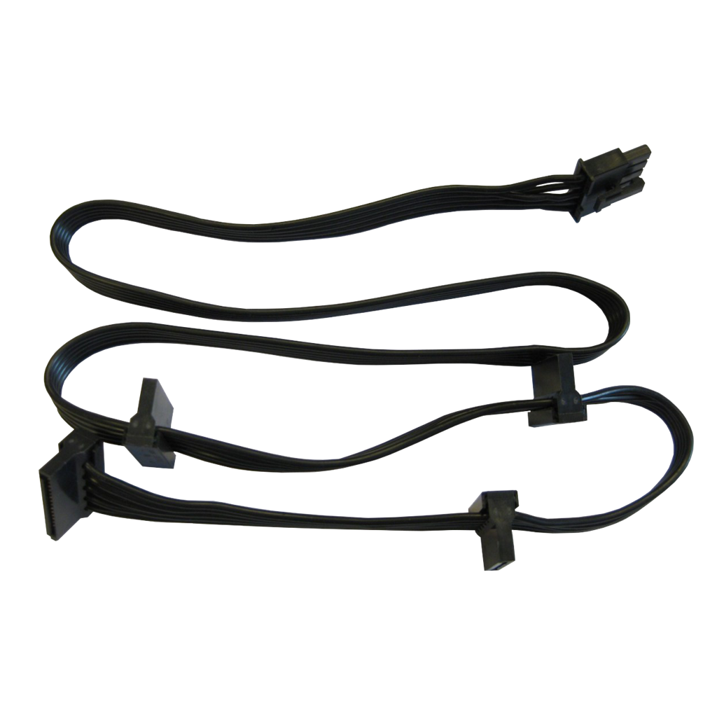 5 pin to 3x SATA 90A - (Modular / Flat cable)
