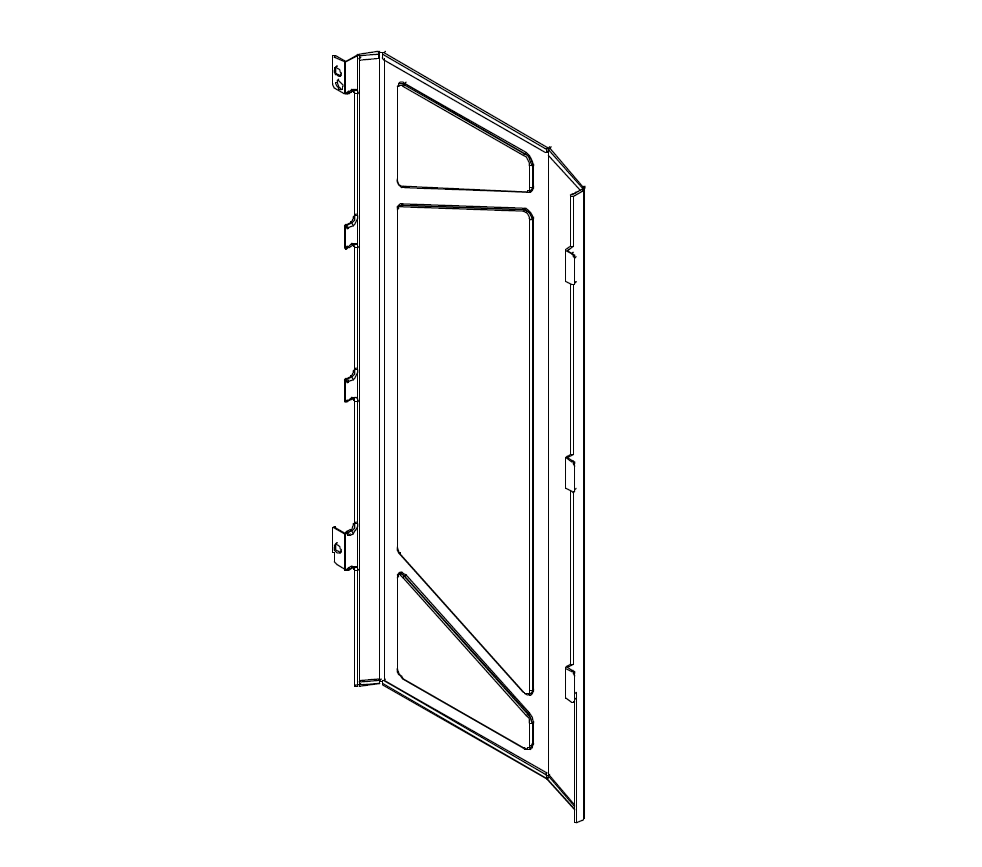 Cable Cover (outside) - MasterCase H500 Series