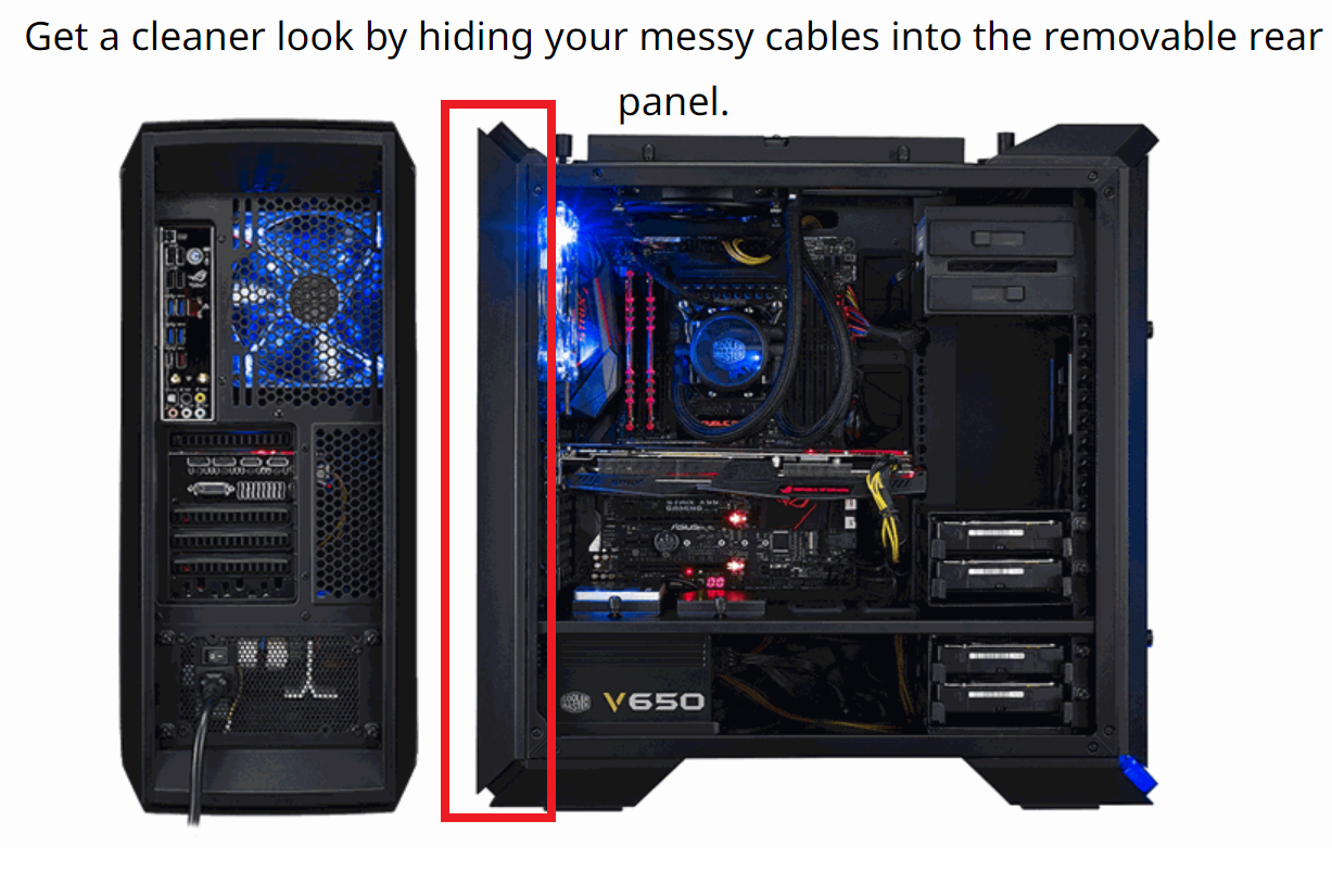 Panel trasero - MasterCase Pro 6