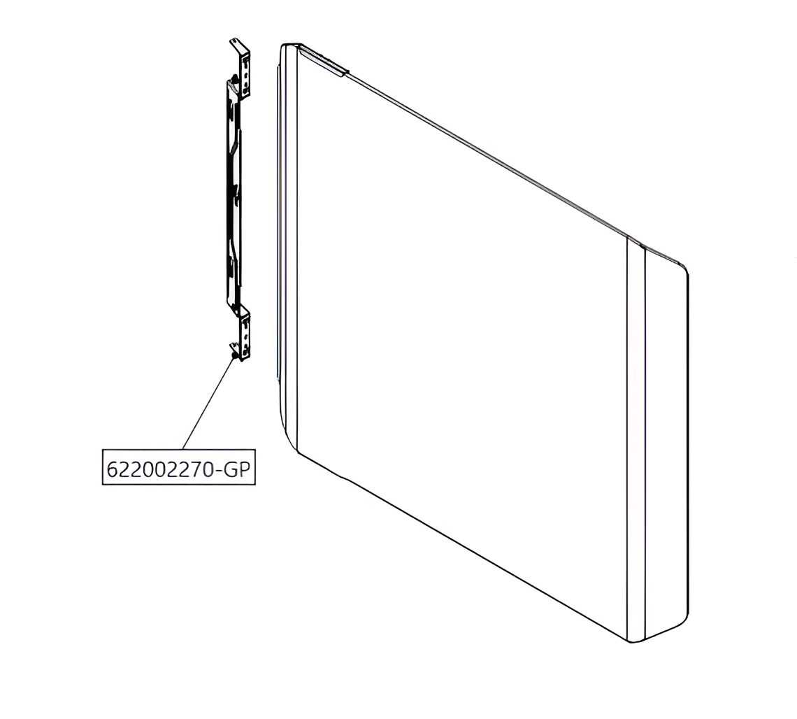 Panel lateral de bisagra (izquierdo) - Serie Cosmos C700