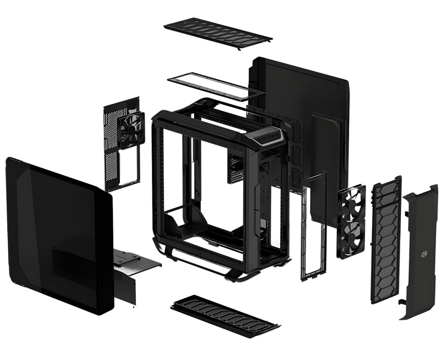 Top Cover & I/O Panel - Cosmos C700P Black Edition