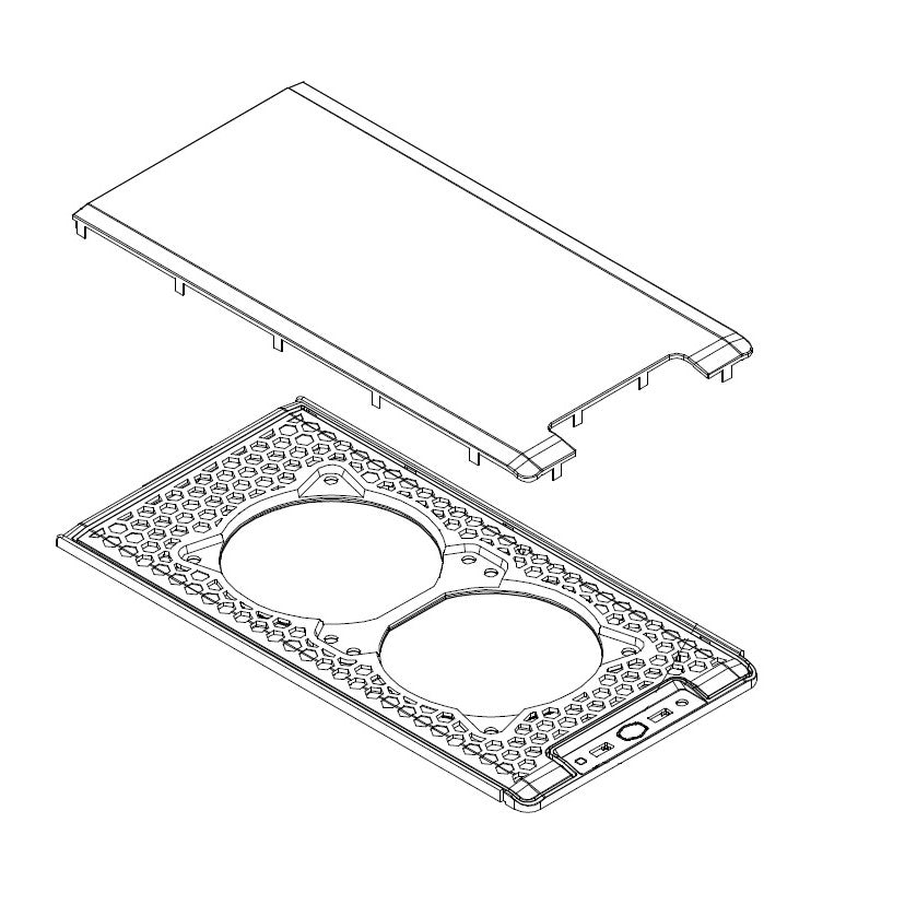 Panel superior (negro) - Serie MasterBox NR200