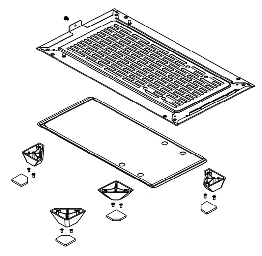 Bottom Panel Assembly - MasterBox NR200P Max