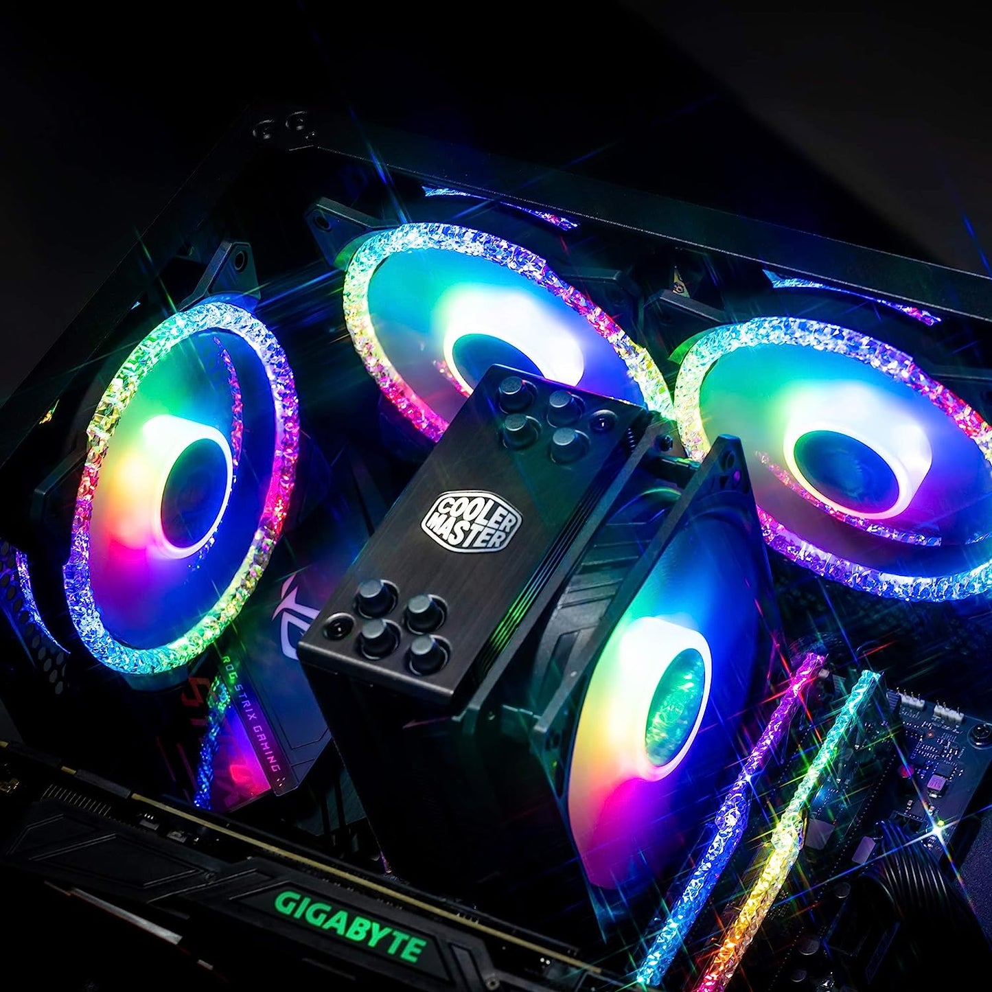 Cooler Master MasterFan MF120 Prismatic- ARGB Case Fan - 3in1 Pack