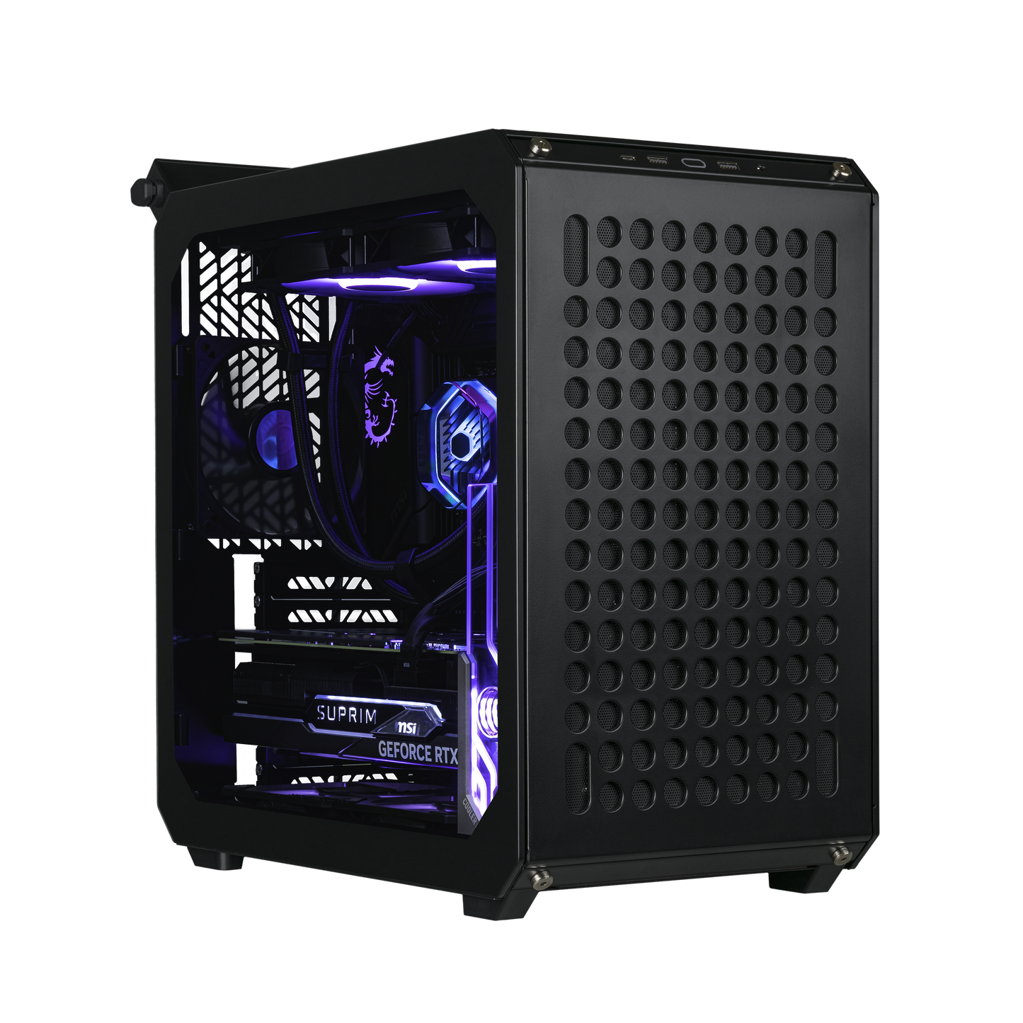 Cooler Master Qube 500 Flatpack - Mid Tower PC Case - Black