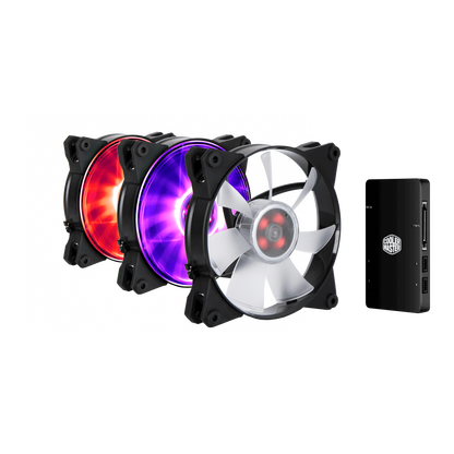 MasterFan Pro 120 Air Flow RGB 3-in-1 Kit with RGB Controller