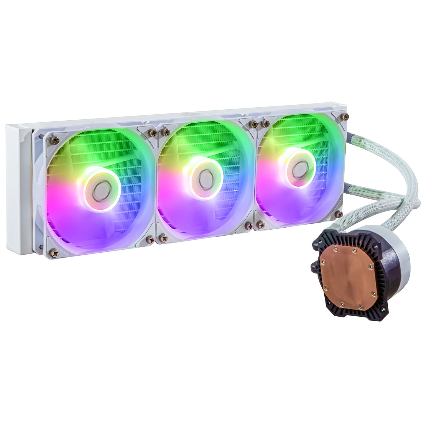 Cooler Master MasterLiquid 360L Core ARGB - 360mm Liquid AIO CPU Cooler - White