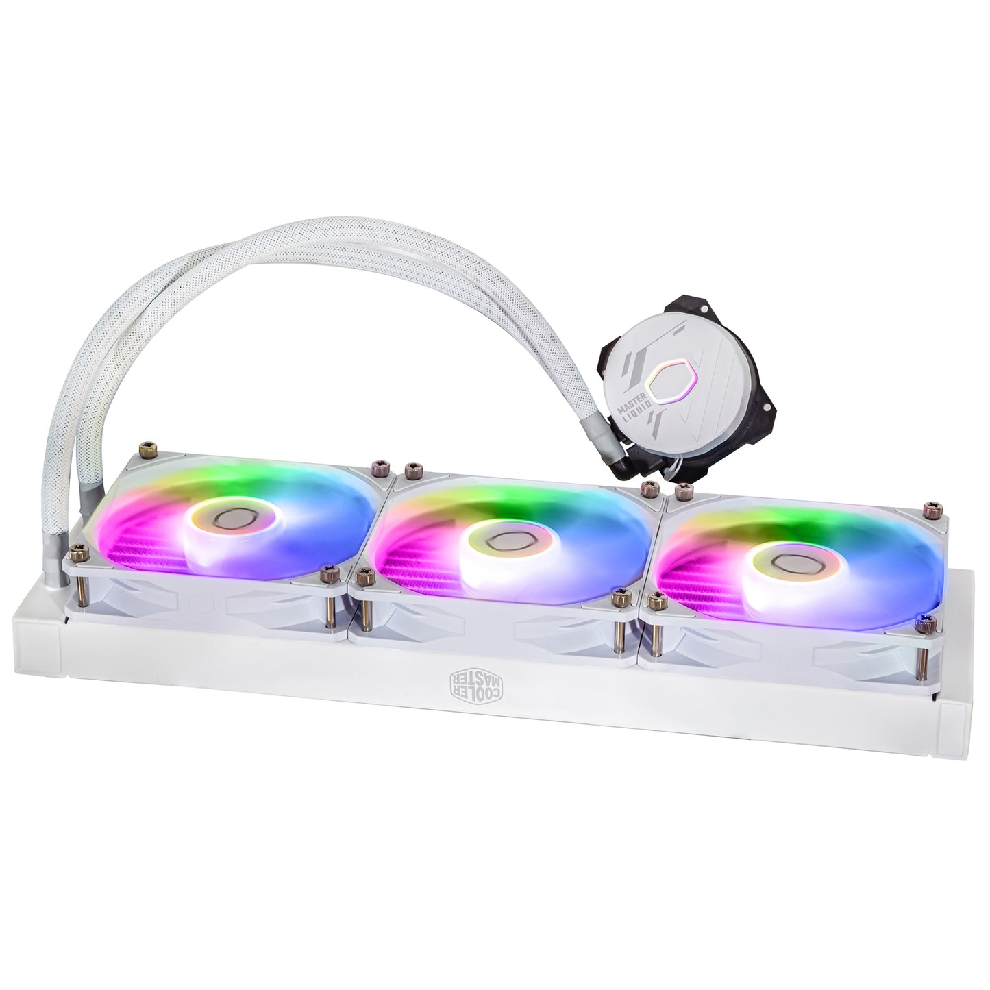 Cooler Master MasterLiquid 360L Core ARGB - 360mm Liquid AIO CPU Cooler - White