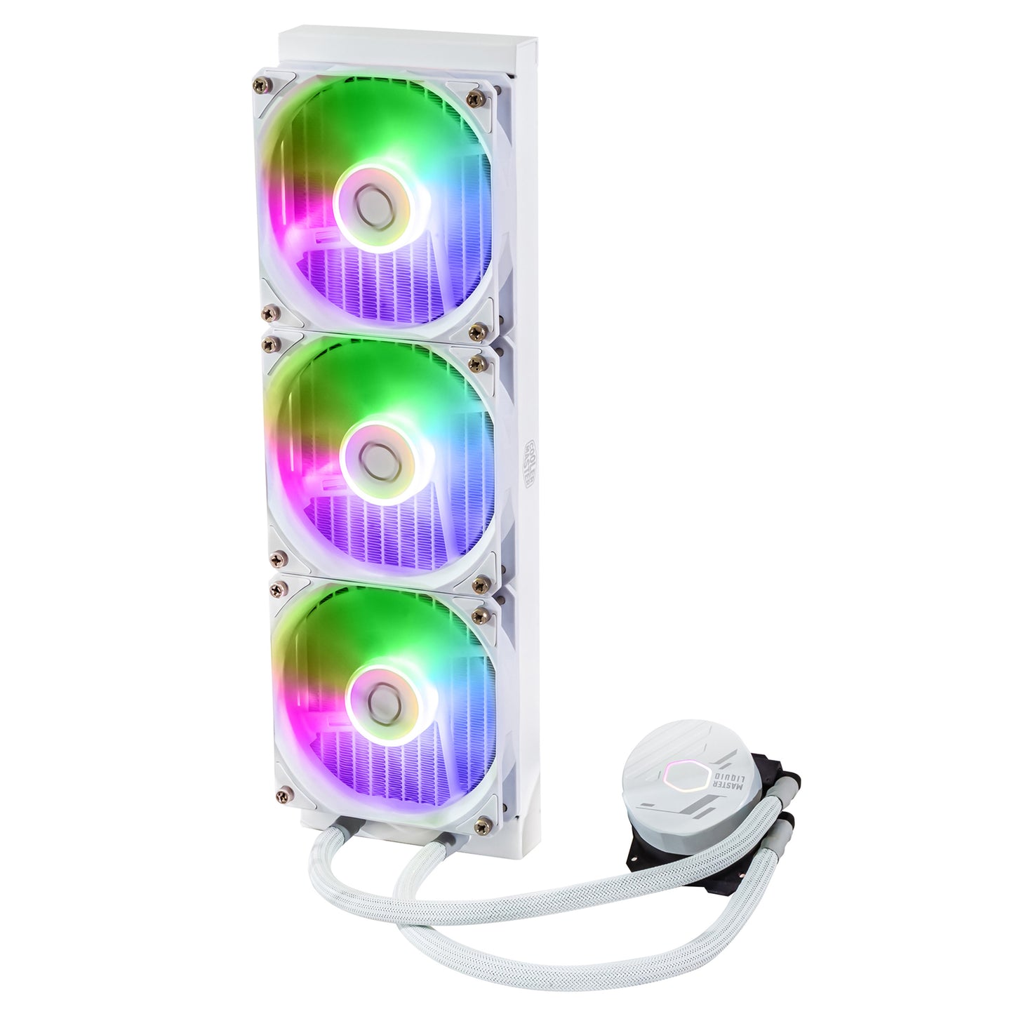 Cooler Master MasterLiquid 360L Core ARGB - 360mm Liquid AIO CPU Cooler - White