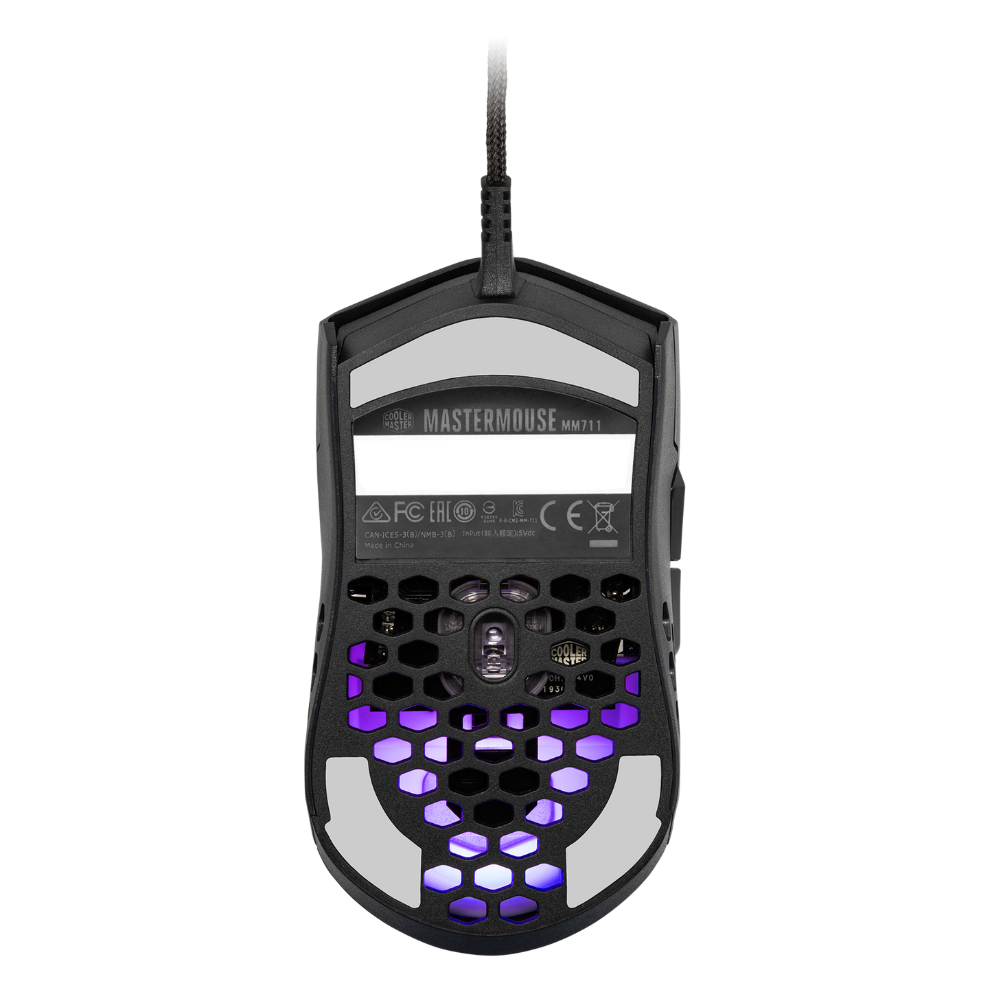 Cooler Master MM711 - Lightweight RGB Gaming Mouse - Glossy Black