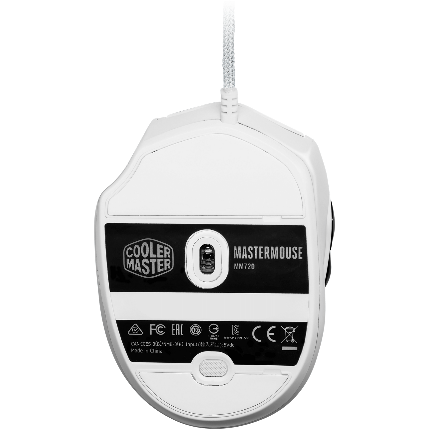 Cooler Master MM720 - Lightweight RGB Gaming Mouse - Glossy White
