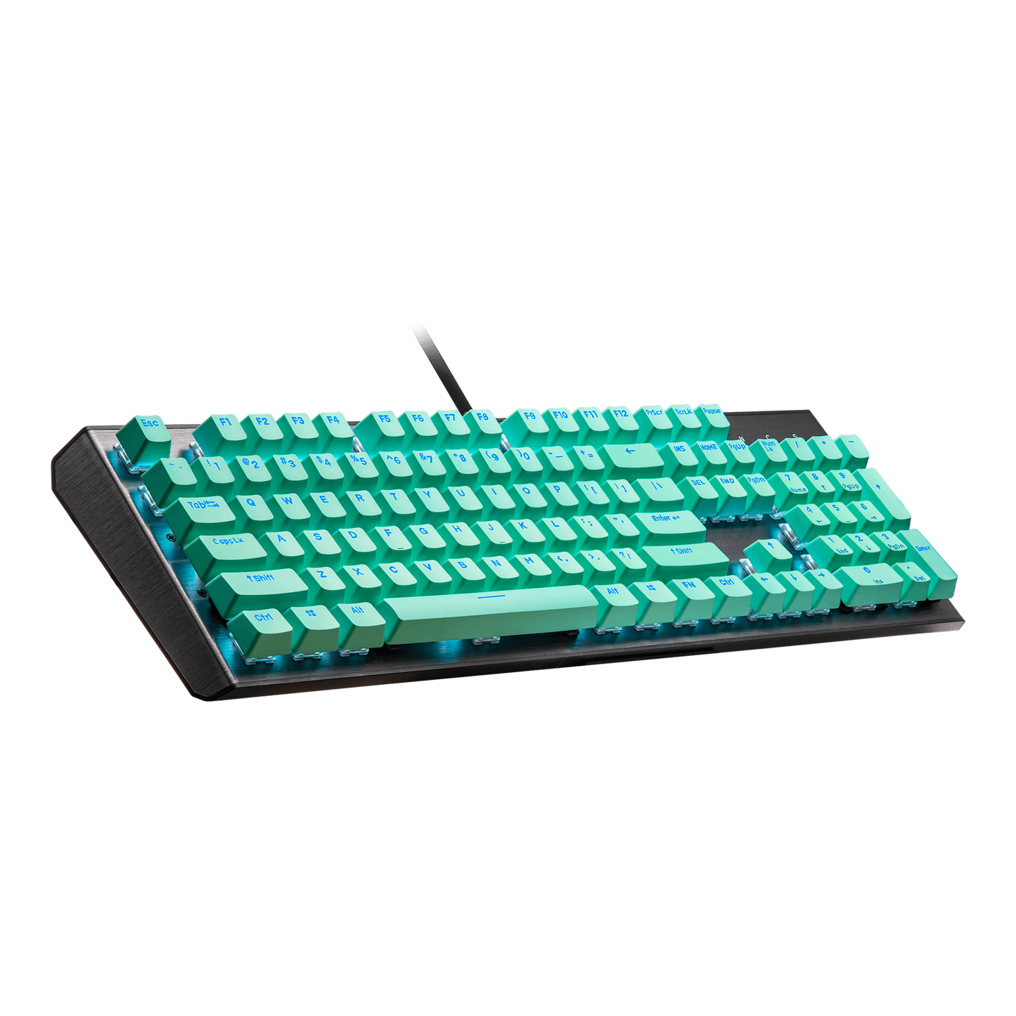 Cooler Master PBT doubleshot backlit keycap set - Mint Green - US QWERTY