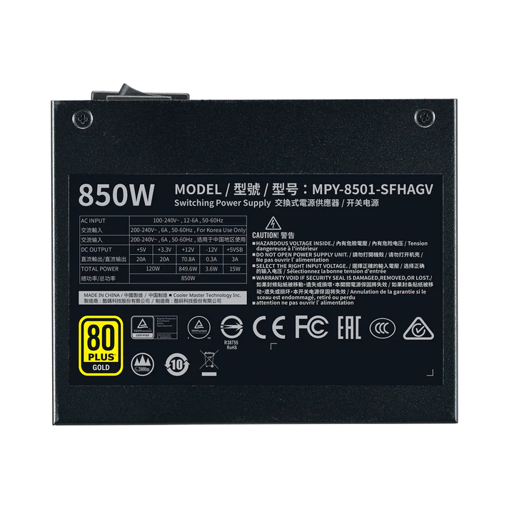 Cooler Master V850 SFX Gold with 12VHPW Adapter