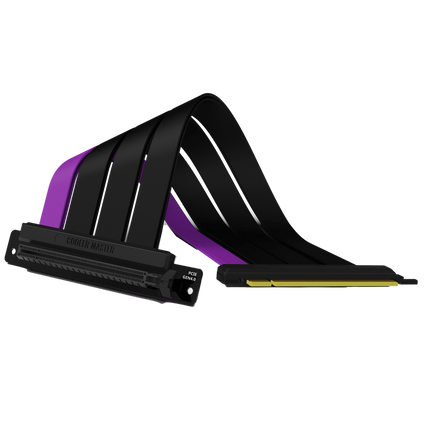 Cooler Master Riser Cable - PCIe 4.0 x16 - 200mm - Black/Purple