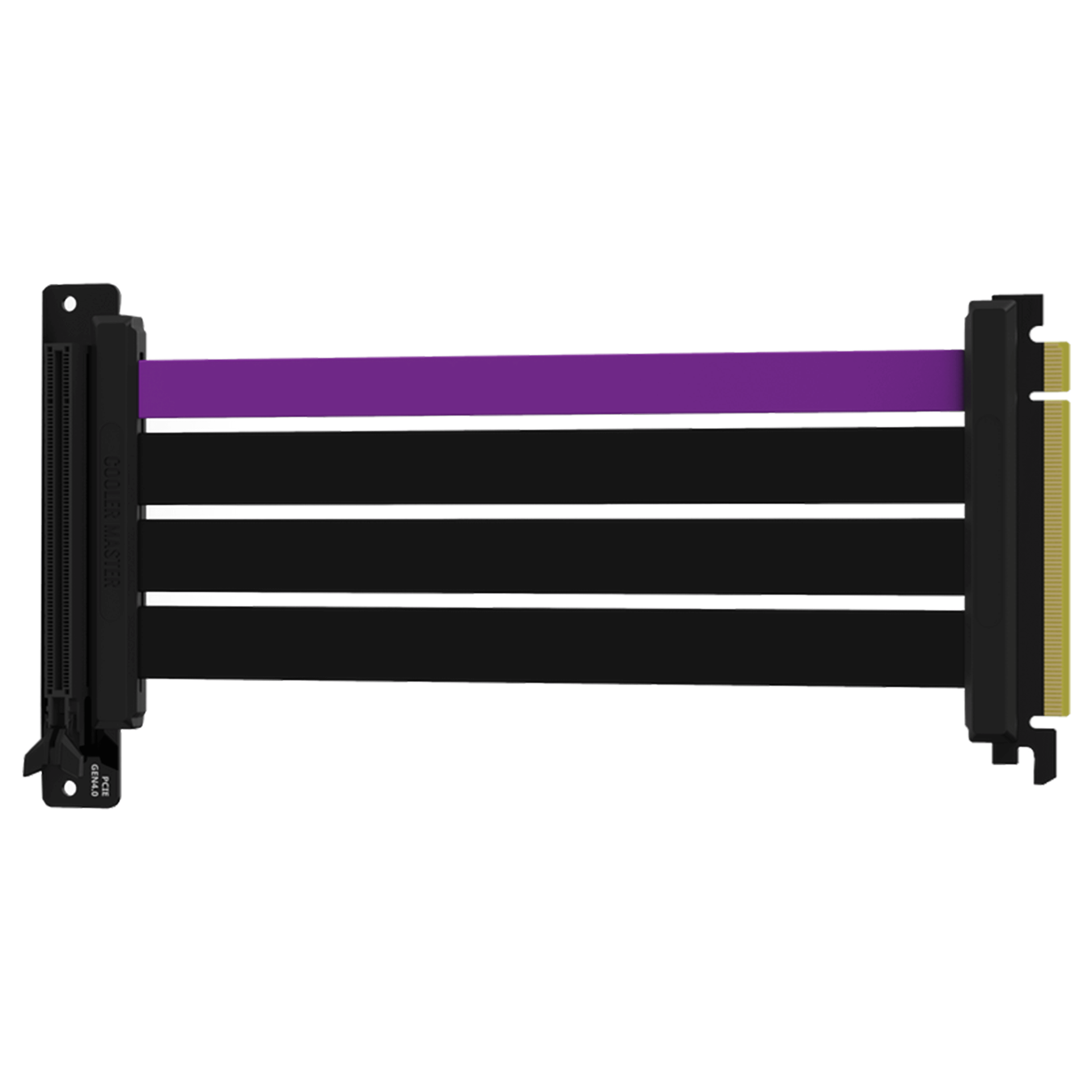 Cooler Master Riser Cable - PCIe 4.0 x16 - 200mm - Black/Purple ...