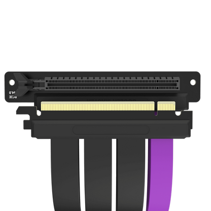 Cooler Master Riser Cable - PCIe 4.0 x16 - 200mm - Black/Purple