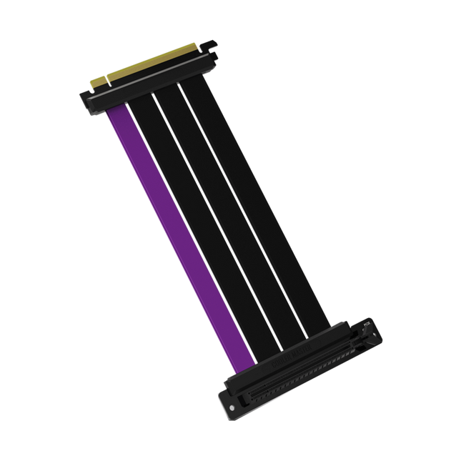 Cooler Master Riser Cable - PCIe 4.0 x16 - 300mm - Black/Purple