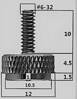 Thumb Screws (Cross Head) - (sold per 4)