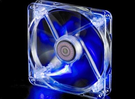 Ventilador - (A granel) (140 mm) (1000 RPM) (Led azul) (Transparente)