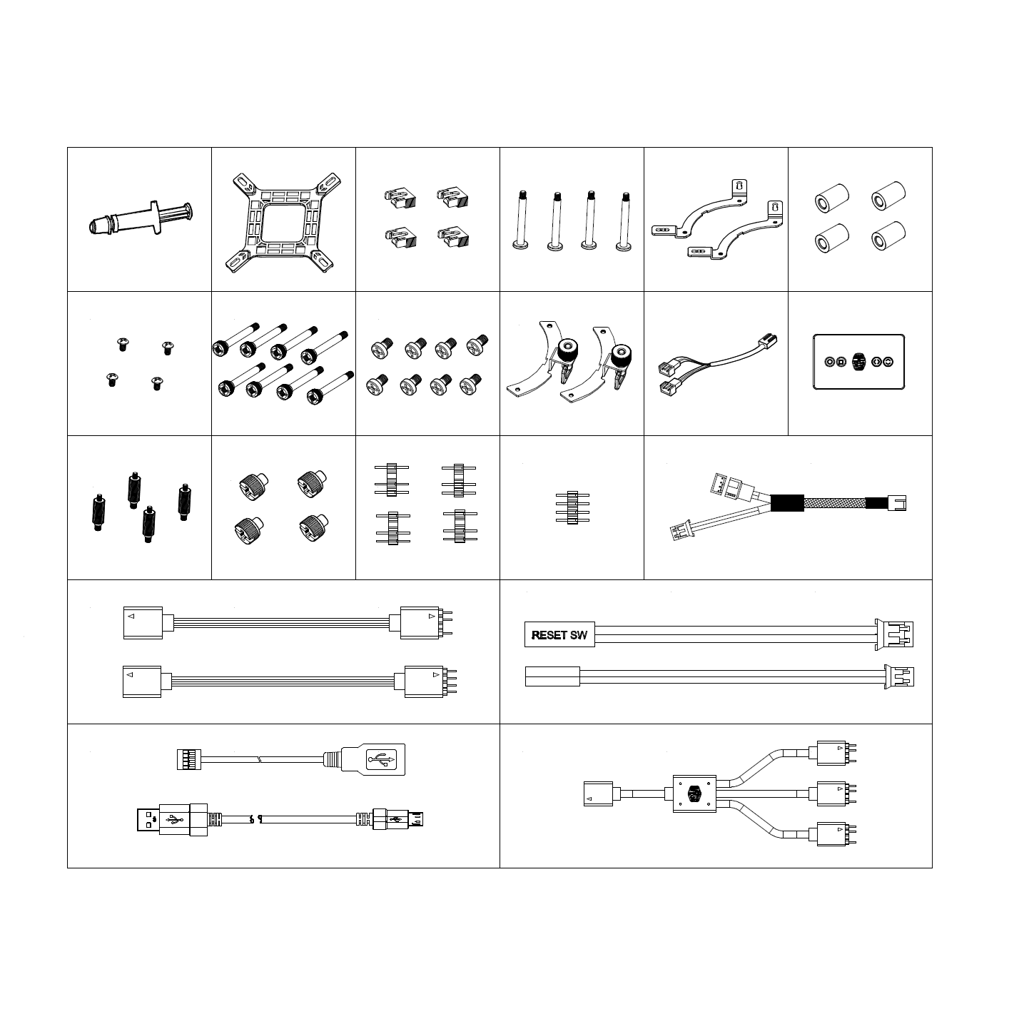 Accessories Kit - MasterLiquid ML120R / ML240R
