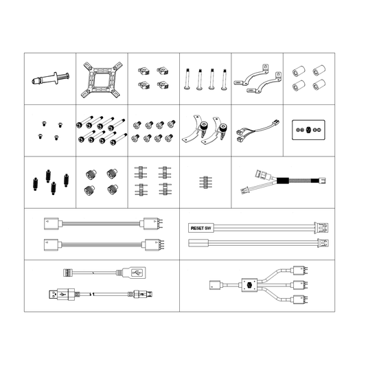 Kit de accesorios - MasterLiquid ML120R / ML240R