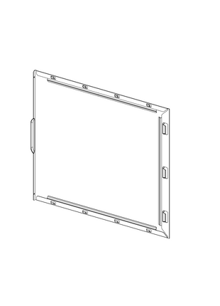 Panneau latéral en acier (droit) - MasterBox Lite 5 / K500L / MB500