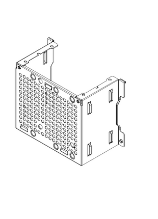 Supporto PSU REF (SFX) (nero) - Serie MasterBox NR200