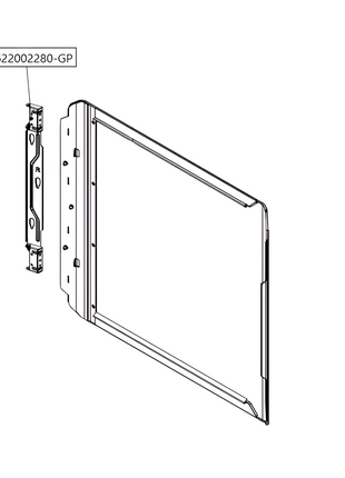 Dobradiça (direita) do painel lateral - Cosmos C700 Series