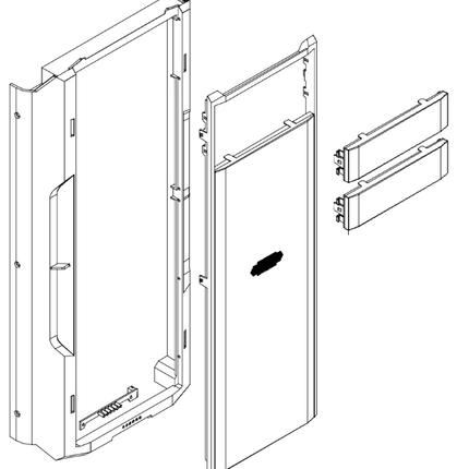 Panel Frontal + Puerta (Versión Negra) - Cosmos C700P