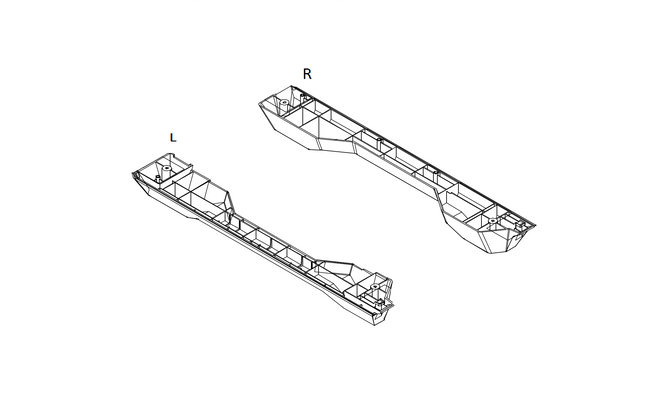 Barra de pie izquierda - HAF 700 EVO