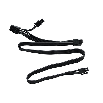 PCI-E de 6 pines a 2x (6+2) pines - (Cable Modular / Plano)