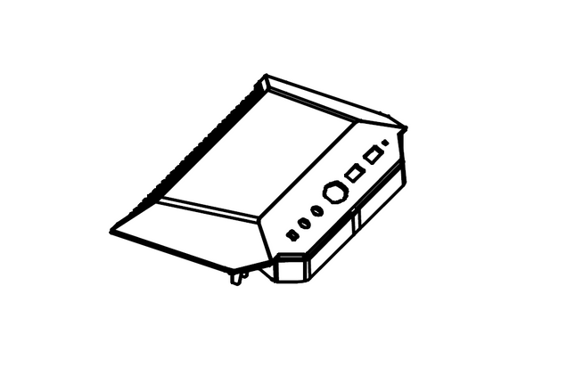 Cubierta de E/S del panel superior - MasterBox MB500
