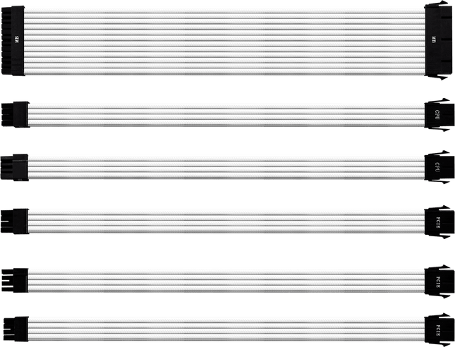 Kit cavo di prolunga colorato (bianco) 