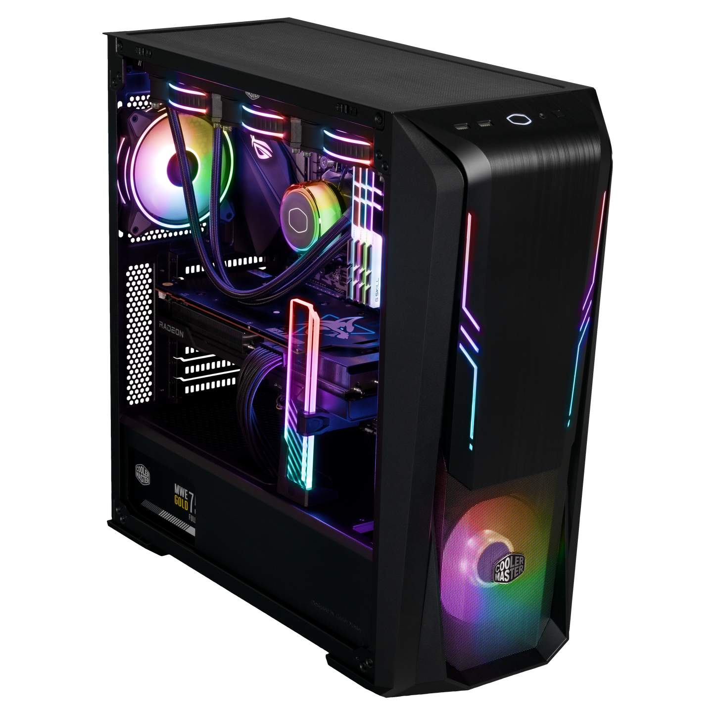 Cooler Master MasterBox 500 - Mid Tower PC Case with ARGB