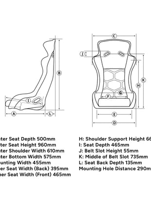 Dyn X Cockpit + Siège de Course STD