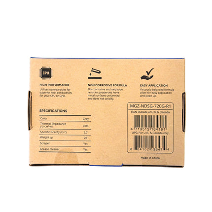 Cooler Master CryoFuze 7 Thermal Paste 20g - Back with specifications