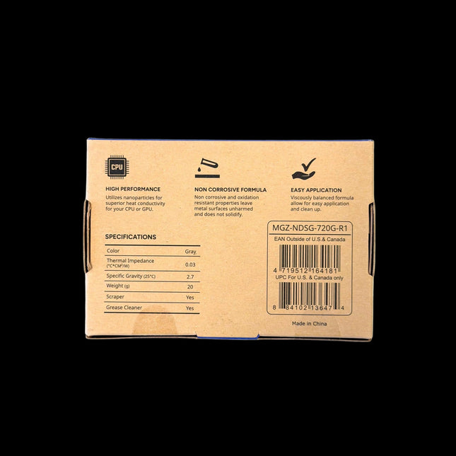 Cooler Master CryoFuze 7 Thermal Paste 20g - Back with specifications