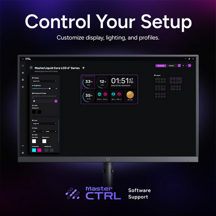 MasterLiquid Core LCD 6” Series