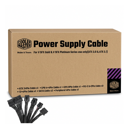 Extended PSU Cable Pack V SFX Gold / Platinum Series (ATX 3.0 & ATX 3.1 use only)
