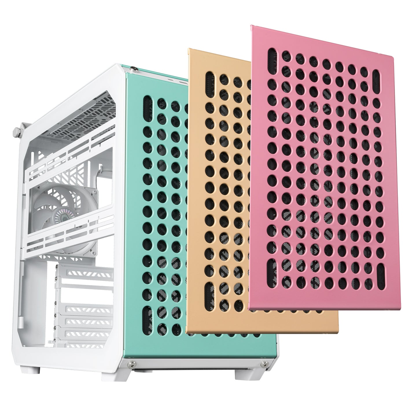 Cooler Master Qube 500 Flatpack - Caja para PC de torre media - Edición Macaron