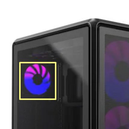 Original rear fan for MasterFrame Series 120mm Black