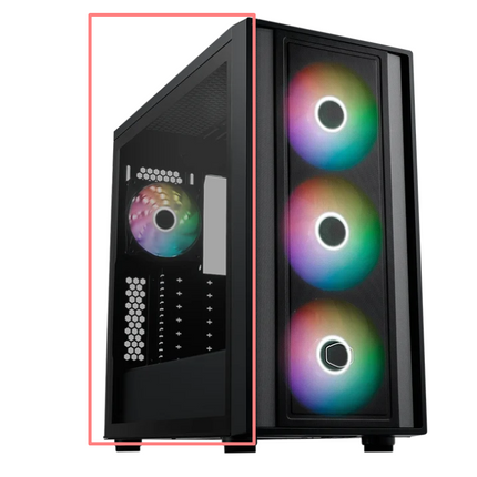 Tempered Glass Panel - MasterBox 600 Black