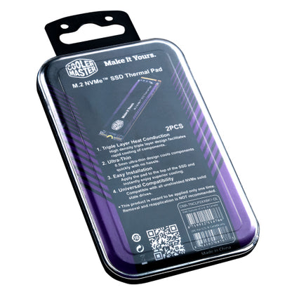 Almohadilla térmica SSD universal de 60x18 mm para unidades NVMe - 2 piezas
