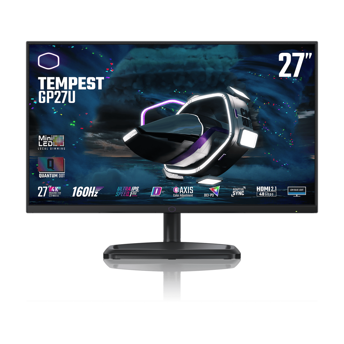 Cooler Master Tempest GP27U - Monitor da gioco MiniLED UHD 3840x2160 160Hz - 27 pollici