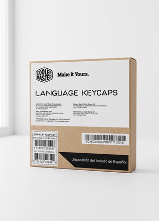 Cooler Master Language Keycaps Spanish layout packaging