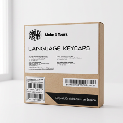 Cooler Master Language Keycaps Spanish layout packaging