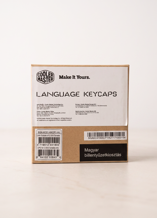 Cooler Master Language Keycaps Hungarian layout packaging