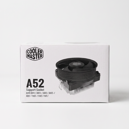 Cooler Master A52 CPU Air Cooler - front packaging