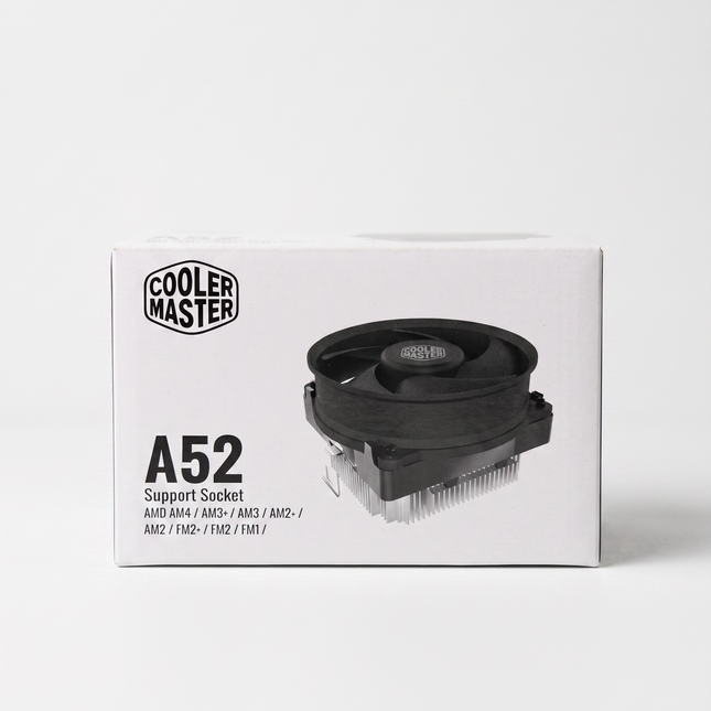 Cooler Master A52 CPU Air Cooler - front packaging
